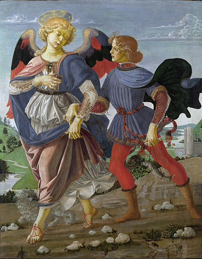 Tobias and the Angel Andrea del Verrocchio